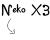 Neko sign X3