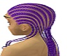 purple beaded hair