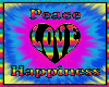 Peace n Love Sticker
