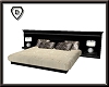 Black/White Satin Bed