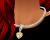 Topaz heart necklace