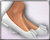 [E]White Flat Shoes
