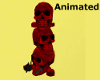 Red Skull Animated Worm