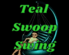 Teal Swoop Swing