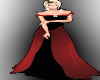 red and black dress