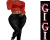 GM Jeans n Lace Red