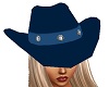 *PFE Blue Cowgirl Hat 