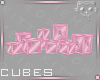 Cubes Pink 3a Ⓚ