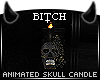 !B Dark Skull Candle