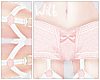 e Garter Shorts | Pink