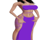 purple swimsuit dress