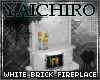 White Brick Fireplace