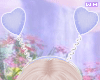 w. Blue Hearts Headband