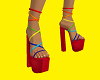 Rainbow heels