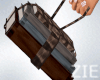School Books Plaid Brown