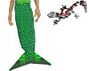 Green merman tail