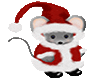 Sticker christmas mouse