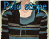 Polo stripe hoodie@brown