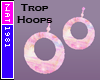 Pink Trop Paradise Hoops