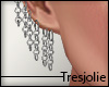 tj:. Silver Chain Earrin