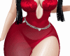 M I Red Long Dress