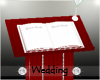Wedding Guest Book Red