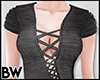 [Bw] Black Shirt Dress