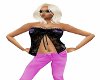 {JK} Brat Lacy Top Blk