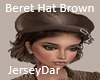 Beret Hat Brown
