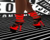 red-black shoes