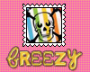 ~BZ~ Rainbow Skull Stamp