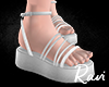 R. Stela White Sandals
