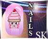 :SK:Kawaii Cupcake Nails