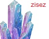 blue aura quartz crystal