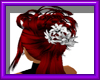 (sm)red bk flowers hair