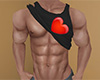 Heart Rolled Tank Top M