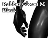 Rubber Gloves M black