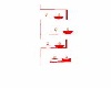 wall hangings white red