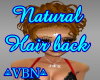Natural Hair back