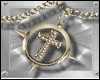 Gold Cross Necklace ( M 