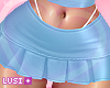 ♥ Blue Pleated Skirt