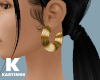 Gold Large Earrings