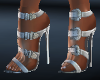 silver club sandals