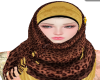 leo in yellow hijab
