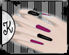 /K/ Nails Purple & Black