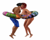 kissing in pool romance