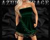 ^AZ^Velvet Green Dress