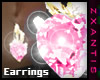 Pink Sapphire G Earrings