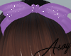 P| Bow - Glitter Purple