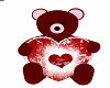 Valentines Bear red